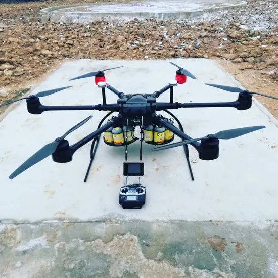 Professional Aerial Fire Fighting Uav Systems with Dry Powder Fire Extinguisher Payloads 
