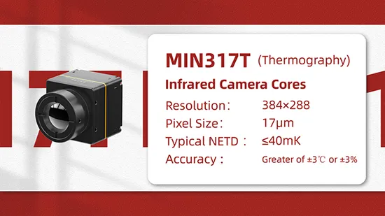 Uncooled LWIR Infrared Camera Core, Thermal Imaging Core 400x300 17μm 