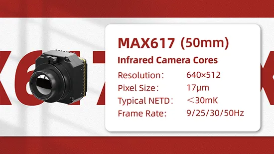 High Thermal Sensitivity Uncooled 640x512 17um LWIR Thermal Camera Core 