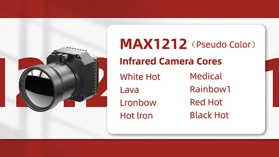 Mega Pixel 1280x1024 Uncooled LWIR 8~14μm Infrared Camera Core 